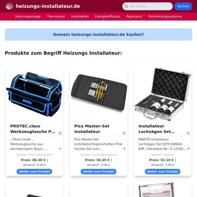 Screenshot heizungs-installateur.de