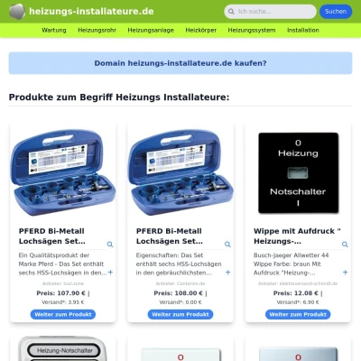 Screenshot heizungs-installateure.de