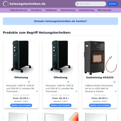 Screenshot heizungstechniken.de