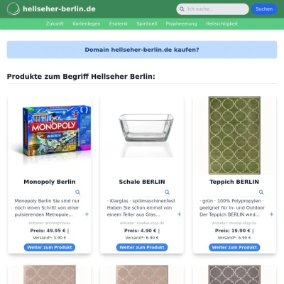 Screenshot hellseher-berlin.de