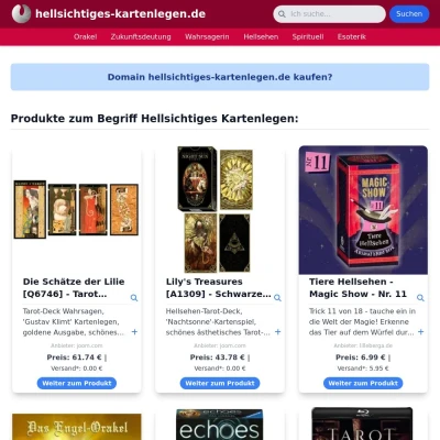 Screenshot hellsichtiges-kartenlegen.de