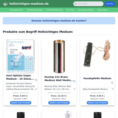 Screenshot hellsichtiges-medium.de