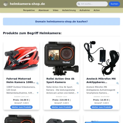 Screenshot helmkamera-shop.de