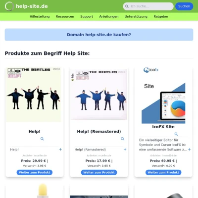 Screenshot help-site.de