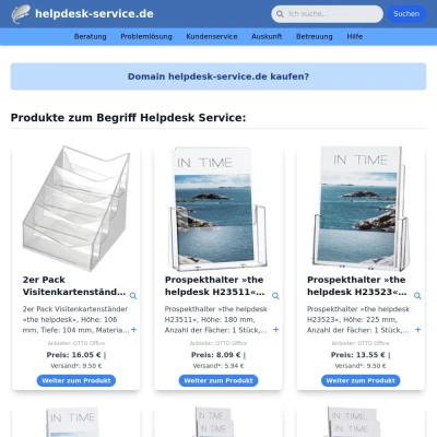 Screenshot helpdesk-service.de