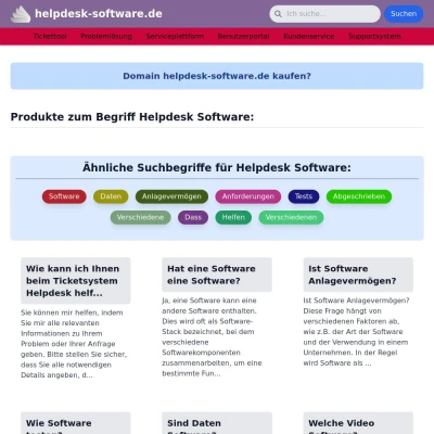 Screenshot helpdesk-software.de