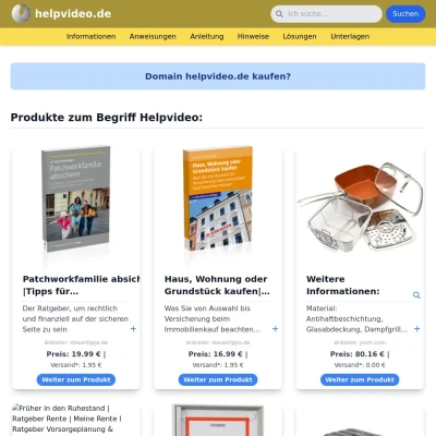Screenshot helpvideo.de