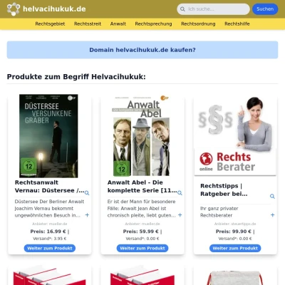 Screenshot helvacihukuk.de