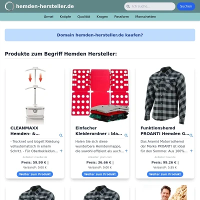 Screenshot hemden-hersteller.de