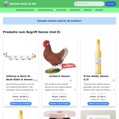 Screenshot henne-und-ei.de