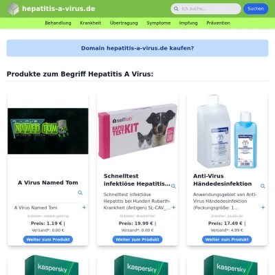 Screenshot hepatitis-a-virus.de