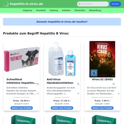 Screenshot hepatitis-b-virus.de