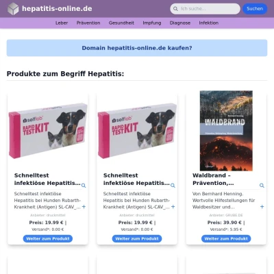 Screenshot hepatitis-online.de