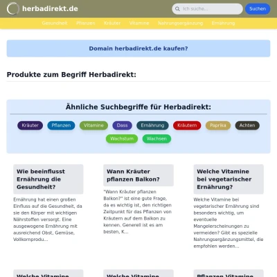Screenshot herbadirekt.de