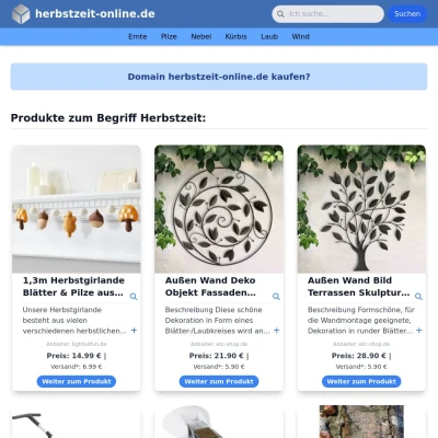 Screenshot herbstzeit-online.de