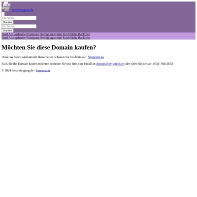 Screenshot herdreinigung.de