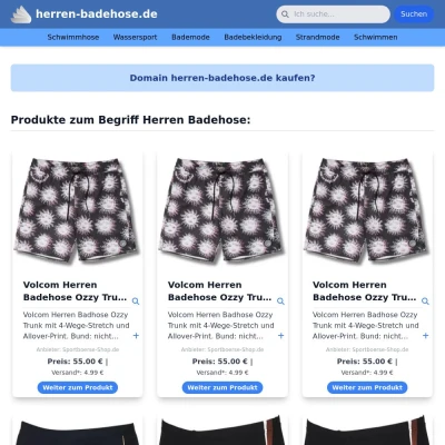 Screenshot herren-badehose.de