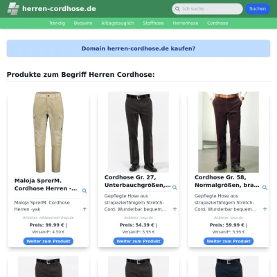 Screenshot herren-cordhose.de