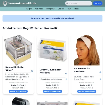 Screenshot herren-kosmetik.de