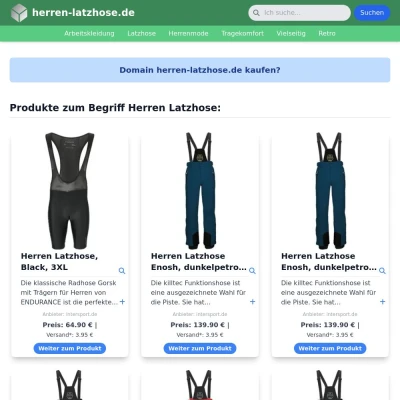 Screenshot herren-latzhose.de