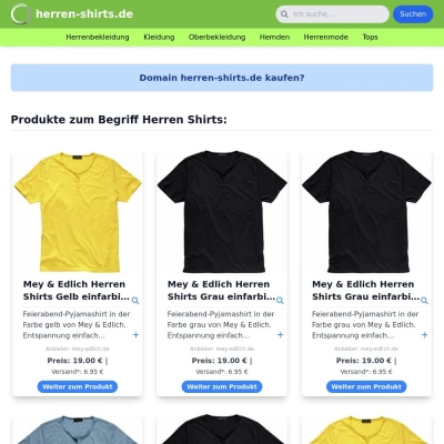 Screenshot herren-shirts.de