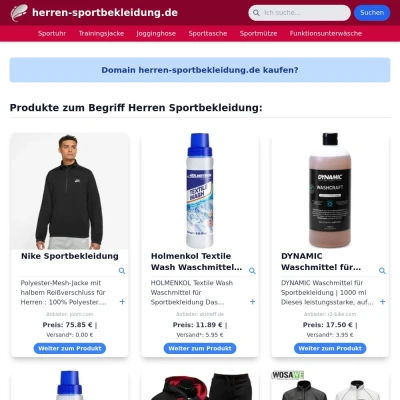 Screenshot herren-sportbekleidung.de