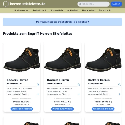 Screenshot herren-stiefelette.de