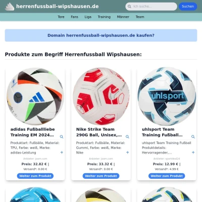 Screenshot herrenfussball-wipshausen.de