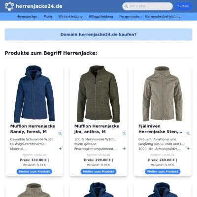 Screenshot herrenjacke24.de