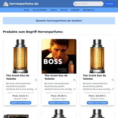 Screenshot herrenparfums.de