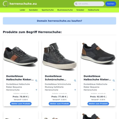 Screenshot herrenschuhe.eu