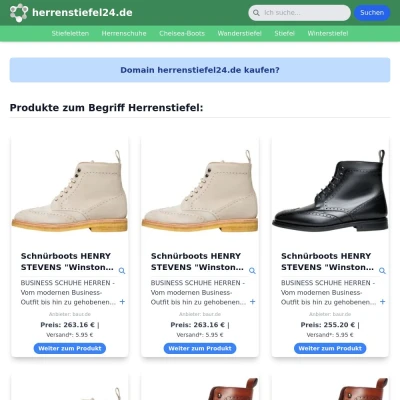 Screenshot herrenstiefel24.de