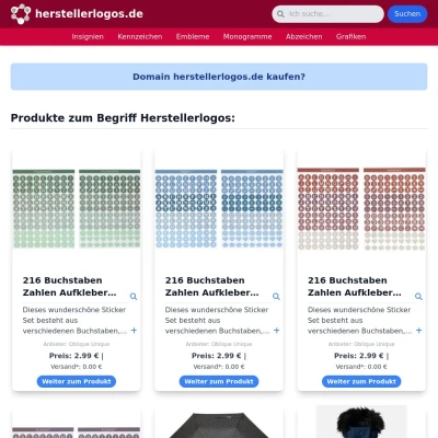 Screenshot herstellerlogos.de