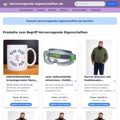 Screenshot hervorragende-eigenschaften.de