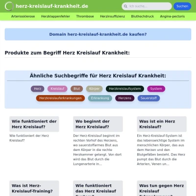 Screenshot herz-kreislauf-krankheit.de