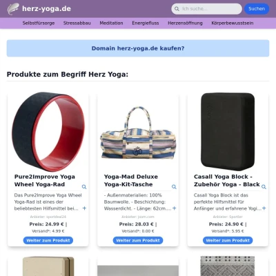 Screenshot herz-yoga.de
