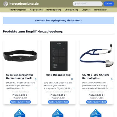 Screenshot herzspiegelung.de