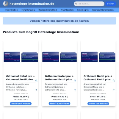 Screenshot heterologe-insemination.de
