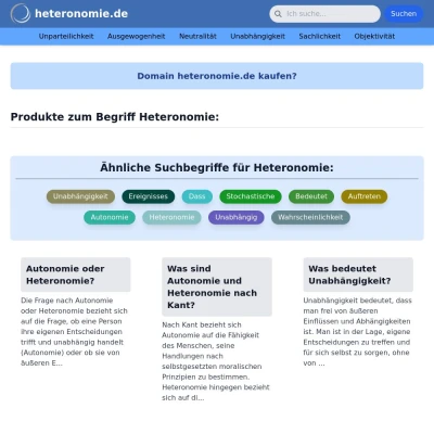 Screenshot heteronomie.de