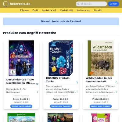 Screenshot heterosis.de