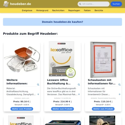 Screenshot heudeber.de
