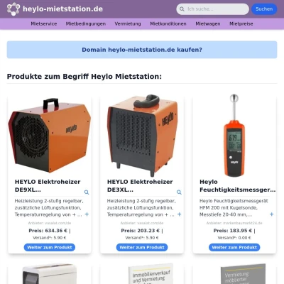 Screenshot heylo-mietstation.de