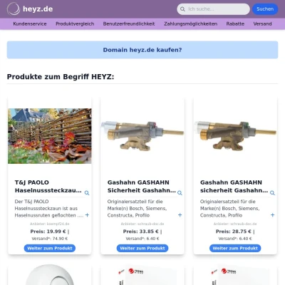 Screenshot heyz.de