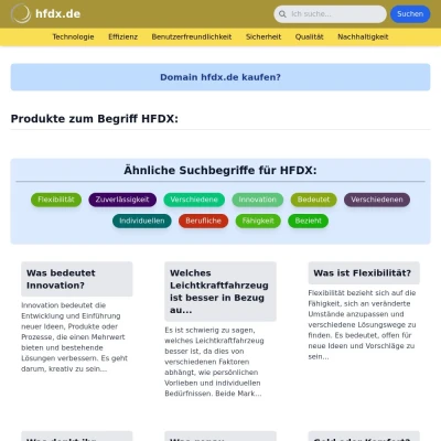 Screenshot hfdx.de