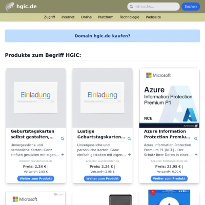 Screenshot hgic.de