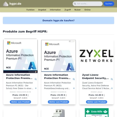 Screenshot hgpr.de