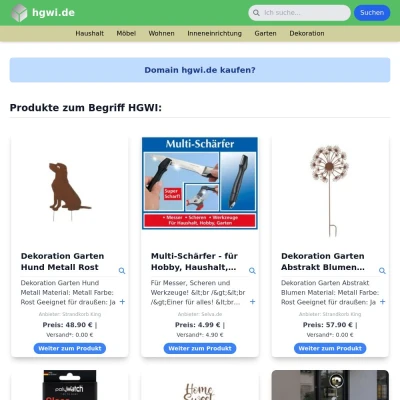 Screenshot hgwi.de