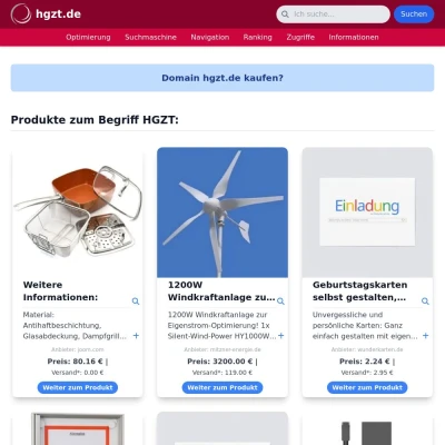 Screenshot hgzt.de