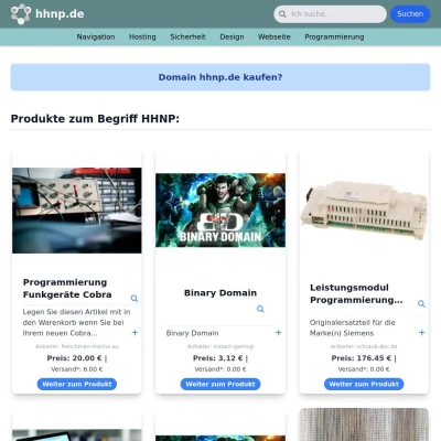 Screenshot hhnp.de