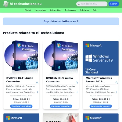 Screenshot hi-techsolutions.eu